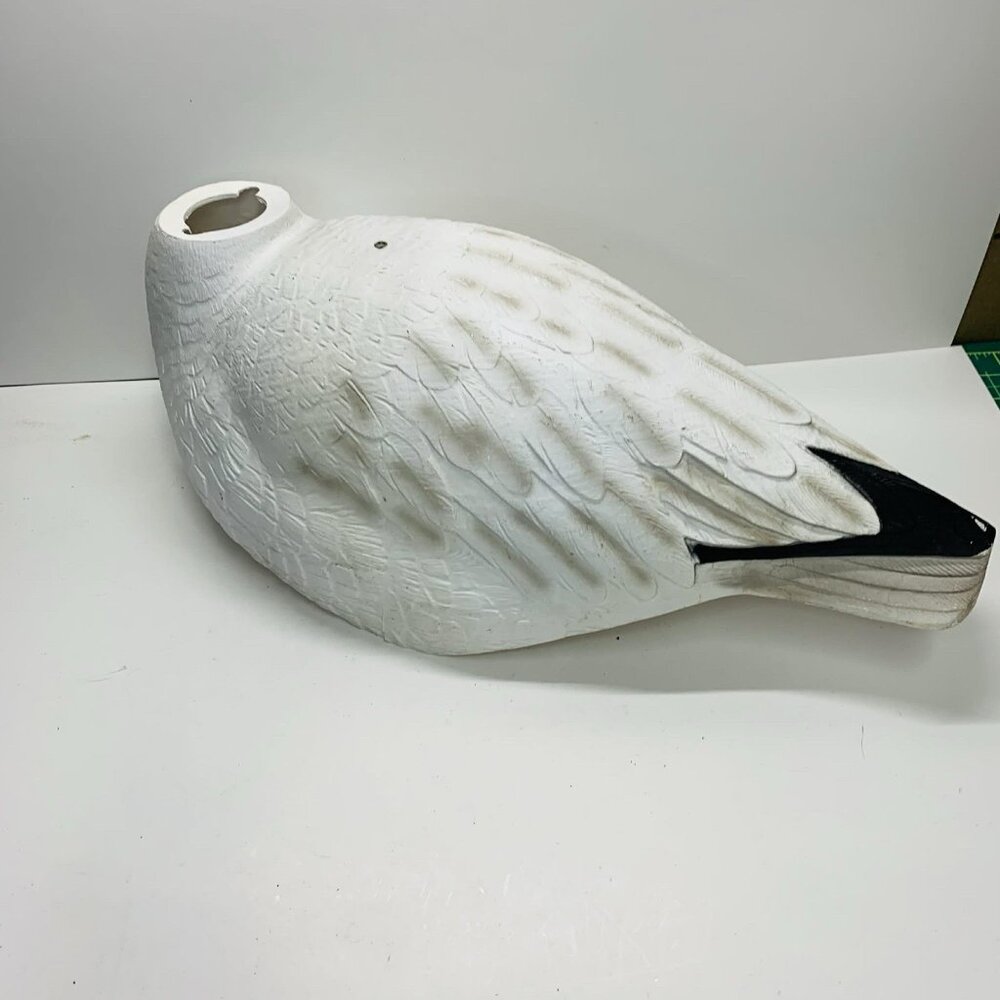 Snow Goose Shell Feeder Decoy Without Head - Picture 6 of 12